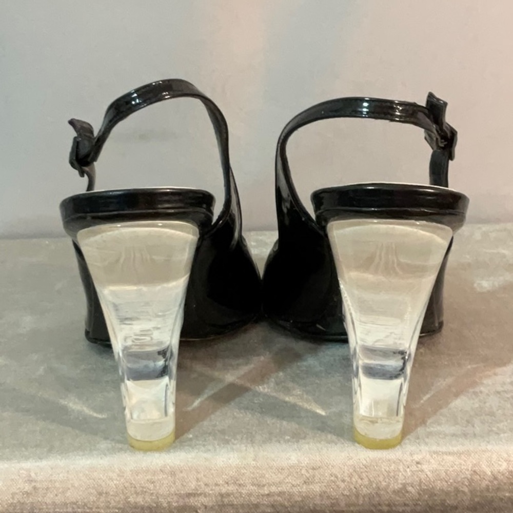 Stuart Weitzman Slingback Open Toe Wedge Heels - image 5